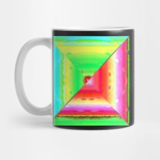 Sacred Geometry 3D Watercolor Pyramid Architecture Mug